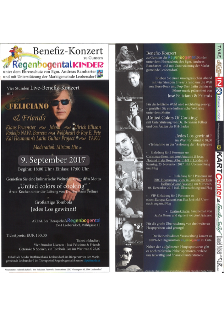 2017 José Feliciano Kai Heumann Flyer