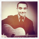 Photo of Django Reinhardt when he was 18 years old.