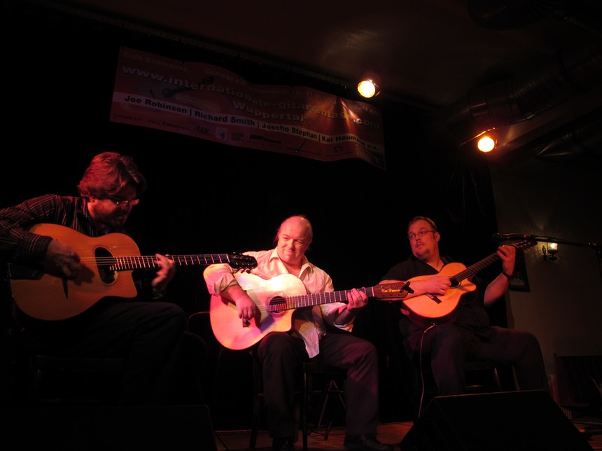 Joscho Stephan, Richard Smith and Kai Heumann. 
Internationale Gitarrentage Wuppertal. Photos © indicato