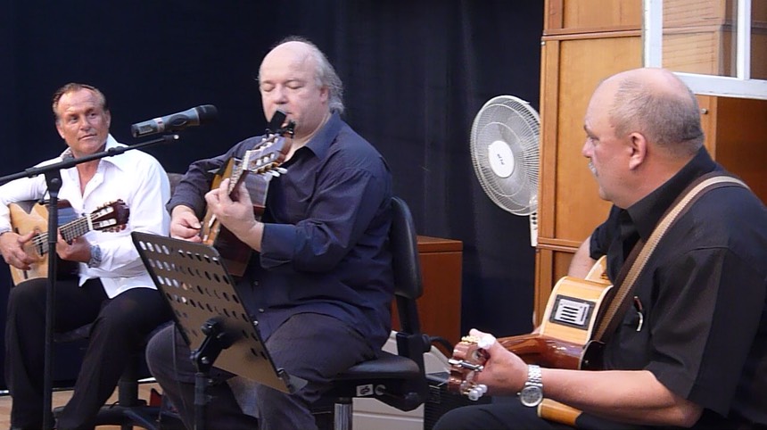  Mike Reinhardt, Kai Heumann and Sergio Mansilla at the "Deutschlandfest" in Bonn