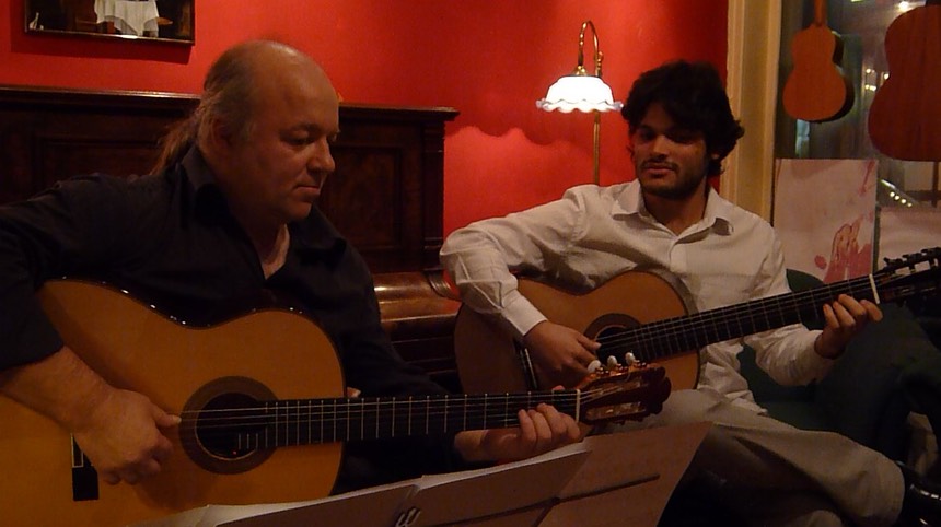  Kai Heumann and Marcelo Rosario. Internationale Gitarrentage Wuppertal. Gitarrenzentrum