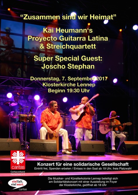 Plakat Kai Heumanns Proyecto Guitarra Latina A2  JPG reduziert
