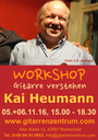 Plakat  Kai Heuman Workshop Gitarre Verstehen Din A3 hoch