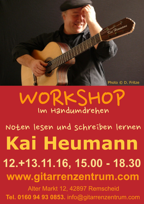 Plakat Workshop Kai Heumann Noten lesen Din A3 hoch
